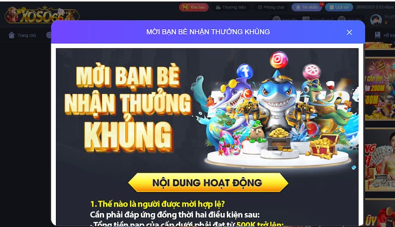 Tổng hợp khuyến mãi XOSO66 mới nhất – Nhận thưởng dễ dàng 2 Tích cực mời bạn bè chơi tại XOSO66